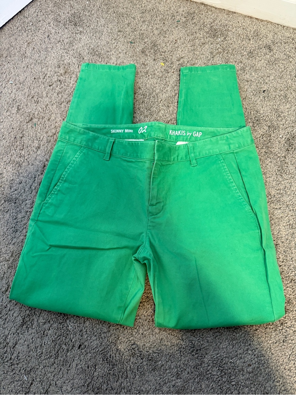 GAPBright Green Slim Chino Pants